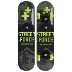 Скейтборд подростковый onlitop street force, 62х16 см, колеса pvc 50 мм, пластиковая рама