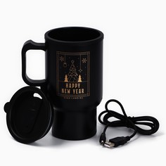 Термокружка с usb кабелем новогодняя mode forrest