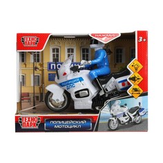Инерционный транспорт с функциями "свет" или звук" Технопарк MOTOFIG-15PLPOL-WH