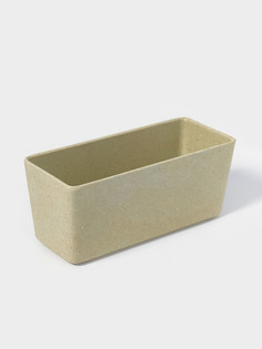 Кашпо для цветов weatfiber, пластик, 17×7×7.5 см, зеленое No Brand