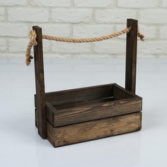 Набор кашпо деревянных 2 в 1 (25.5×15×30; 20×12×23 см) Дарим красиво