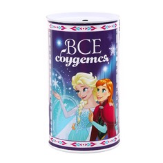 Копилка металлическая, 6.5 см × 6.5 см × 12 см Disney