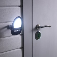 Садовый светильник на солнечной батарее, 9.5×13×5 см, 49 led, с датчиком движения, накладной, свечение белое Luazon Lighting
