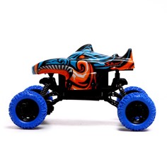 Машинка на пульте управления monster, 1:16, свет, работает от аккумулятора, цвет синий Автоград