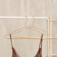 Плечики - вешалка для одежды ladо́m laconique, 41,5×22,5×1 см, цвет розовый