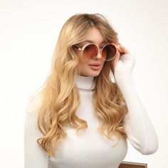 Очки солнцезащитные женские onesun, uv 400, 14.5 × 2.2 × 5.6 см, линза 5.6×6 см, коричневые
