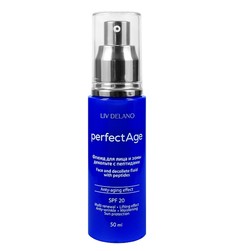 PERFECT AGE Флюид для лица и зоны декольте с пептидами, 50 мл LIV Delano