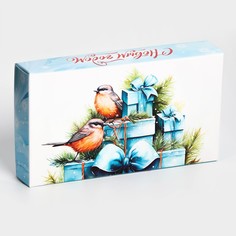 Коробка под 8 конфет, 9.8×17.7×3.5 см, кондитерская упаковка Upak Land
