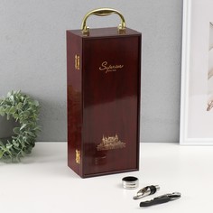 Шкатулка подарочная под бутылку No Brand