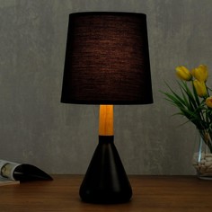 Лампа настольная 320612/1 e14 40 вт черный 16×16×35 см risalux