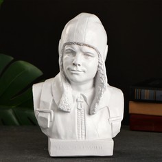 Бюст гагарин ю.а., белый 25х17см Хорошие сувениры