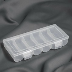 Органайзер для ниток, 6 отделений, 19.5×9.5×3.3 см, прозрачный Арт Узор