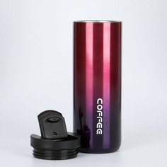 Термокружка, 500 мл, coffee, сохраняет тепло 8 ч, розовая Мастер К.