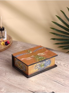 Шкатулка резная мдф, 15х19х7,5 см No Brand