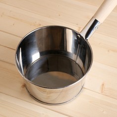 Ковш для бани, 1,5 л, нержавеющая сталь Добропаровъ