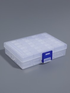 Органайзер для хранения мелочей, 24 баночки, 13×10×3.5 см, прозрачный Арт Узор