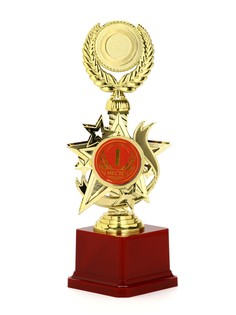 Кубок 192, 1 место, наградная фигура, золото, подставка пластик, 23 х 9 х 7.5 см Командор