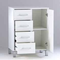 Комод для ванной комнаты, четыре ящика, 60 х 40 х 80 см Клик Мебель