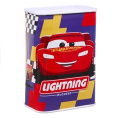 Копилка металлическая, 4.8 см × 7.8 см × 10.8 см lightning, тачки Disney