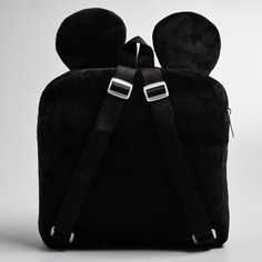 Рюкзак детский плюшевый на молнии, 19 см × 5 см × 21 см Disney