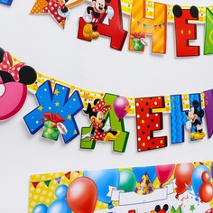 Гирлянда на люверсах с плакатом Disney