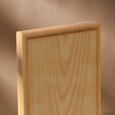 Доска разделочная деревянная с кровостоком adelica, 30×20×2 см, покрыта маслом, цельная береза