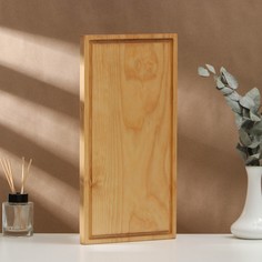 Доска разделочная деревянная с кровостоком adelica, 40×20×2 см, покрыта маслом, цельная береза