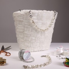 Канва-основа для вышивания корзины, пластиковая, 40,5 × 26,5 × 29 см, 20 × 12,5 см, цвет белый Арт Узор