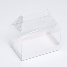 Коробка под рулет, белая 16.5×11×9 см. кондитерская упаковка Upak Land