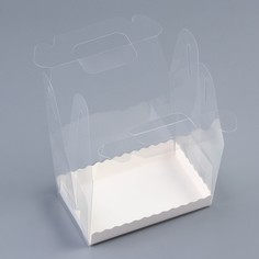 Коробка под рулет, белая 13×8×10 см. кондитерская упаковка Upak Land