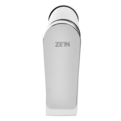 Смеситель для раковины zein z3716, однорычажный, длина излива 12 см, пластик, хром