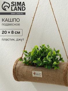 Кашпо пластиковое, подвесное, 20 × 8 см No Brand