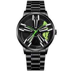 Часы наручные кварцевые мужские, d-4.4 см, ремешок l-26 см, 3 атм No Brand