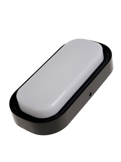 Светильник светодиодный, 24 вт, ip54, 4000к, 220 в, овал, черный No Brand