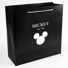 Пакет подарочный, 30х30х12 см, упаковка, микки маус Disney