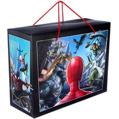 Пакет подарочный-коробка, 40 х 30 х 15 см Marvel