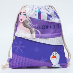 Мешок для обуви с карманом для девочки, 28х37 см, холодное сердце Disney