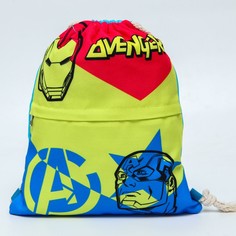 Мешок для обуви с карманом, 28х37 см, мстители Marvel