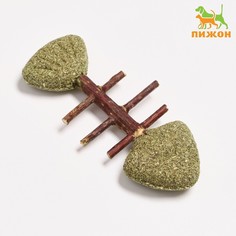 Игрушка для кошек из прессованной кошачьей мяты и скелетом из мататаби Пижон