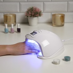 Лампа для гель-лака luazon luf-01, uv/led, 48 вт, 24 диода, таймер 60/90/120 с, usb, белая
