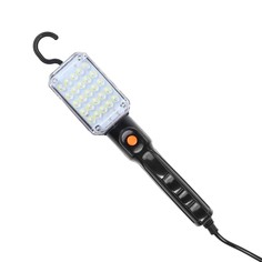 Светильник переносной светодиодный luazon lighting с выключателем, 12 вт, 25 led, 5 м, черный