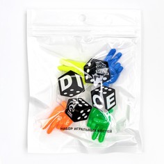 Набор для настольных игр, фишки 4 шт 3.9 х 1.9 см, кубики 1.2 см 2 шт Время игры