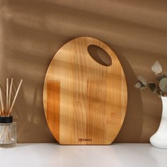 Набор деревянных разделочных досок на подставке adelica, 3 шт: 30×24, 22,5×18, 19×15 см, пропитаны минеральным маслом, береза