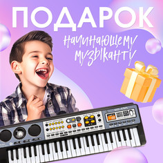 Синтезатор детский с микрофоном Zabiaka