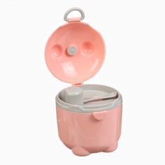 Контейнер для детского питания мишка 1, 250 мл, розовый Mum&Baby