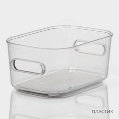 Контейнер для хранения ladо́m, 14,5×9,5х6,3 см, цвет прозрачный