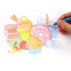 Карандаши цветные 24 цвета, двусторонние, трансформеры Hasbro
