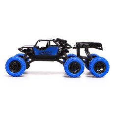 Машинка на пульте управления 6x6, 1:18, работает от аккумулятора, цвет синий Автоград