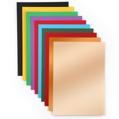 Картон цветной с блестками, а4, 10 листов, 10 цветов, немелованный, двусторонний, в папке, 250 г/м², человек-паук Marvel