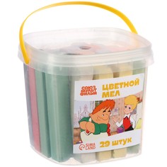 Мелки цветные, малыш и карлсон, 10 цветов, 29 штук Союзмультфильм